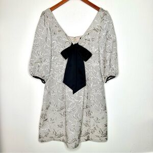 Max & Cleo Mini Dress with Big Black Bow On Front Size 8